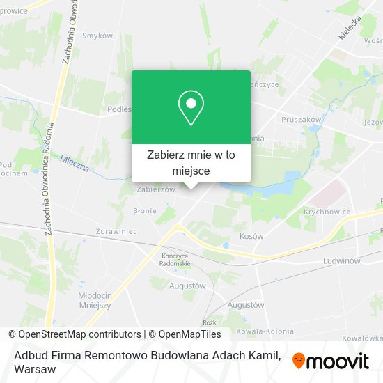 Mapa Adbud Firma Remontowo Budowlana Adach Kamil