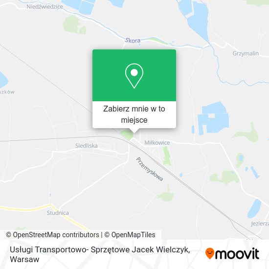 Mapa Usługi Transportowo- Sprzętowe Jacek Wielczyk