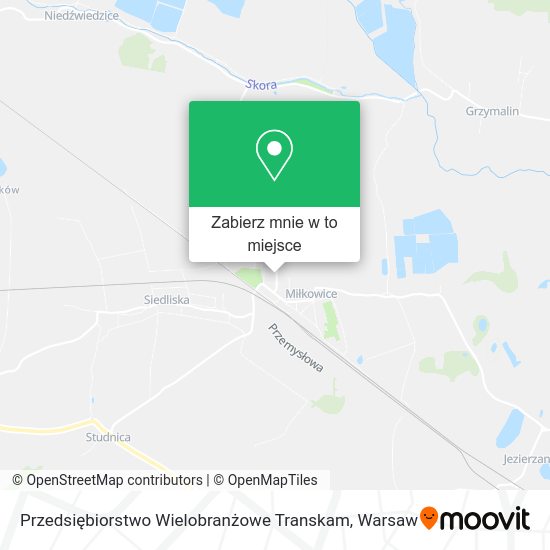 Mapa Przedsiębiorstwo Wielobranżowe Transkam