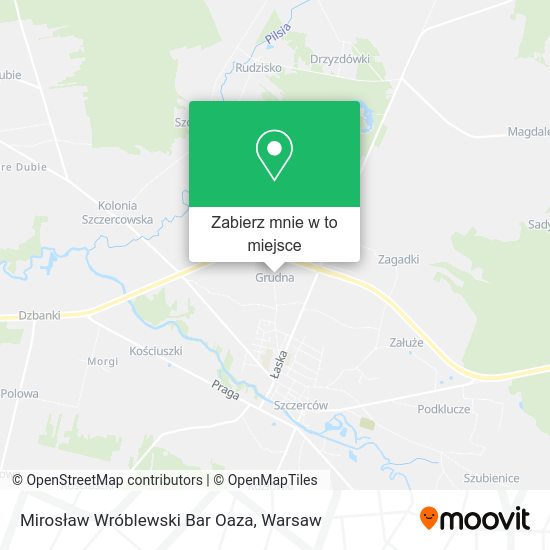 Mapa Mirosław Wróblewski Bar Oaza