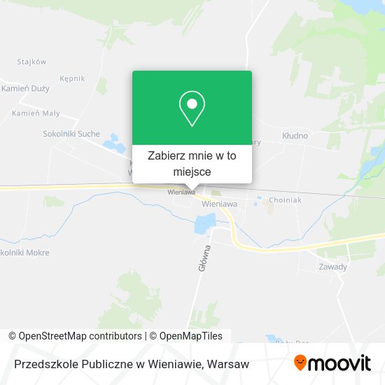 Mapa Przedszkole Publiczne w Wieniawie