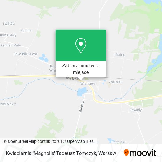 Mapa Kwiaciarnia 'Magnolia' Tadeusz Tomczyk