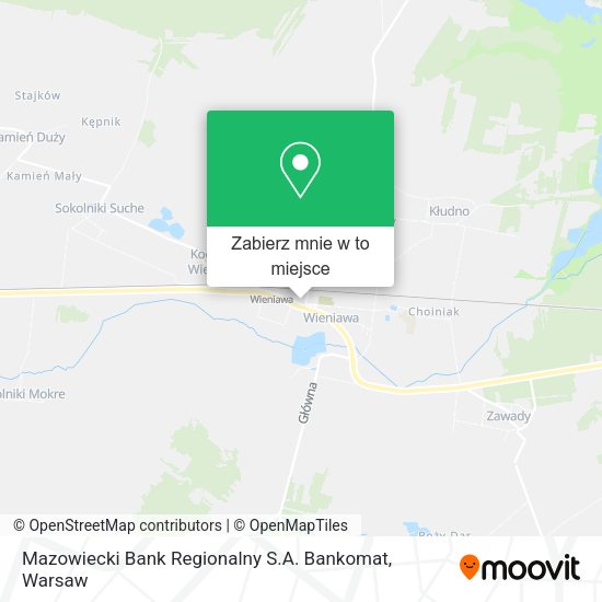 Mapa Mazowiecki Bank Regionalny S.A. Bankomat