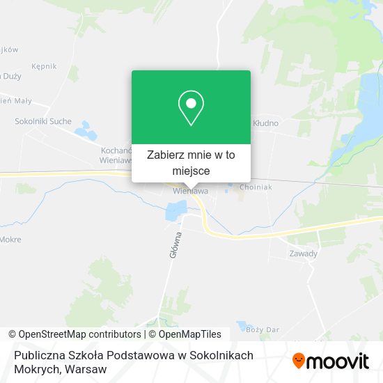 Mapa Publiczna Szkoła Podstawowa w Sokolnikach Mokrych