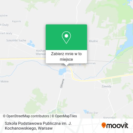 Mapa Szkoła Podstawowa Publiczna im. J. Kochanowskiego