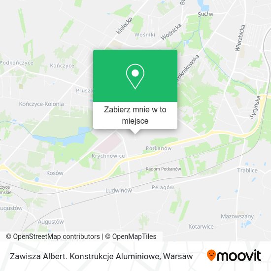 Mapa Zawisza Albert. Konstrukcje Aluminiowe