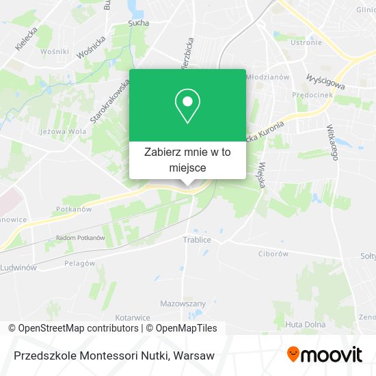 Mapa Przedszkole Montessori Nutki