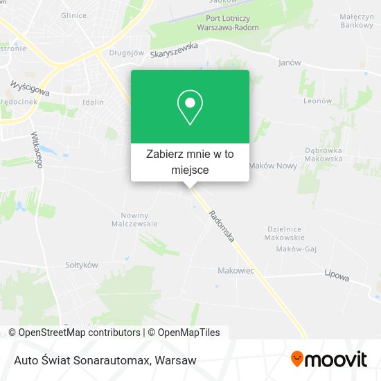 Mapa Auto Świat Sonarautomax