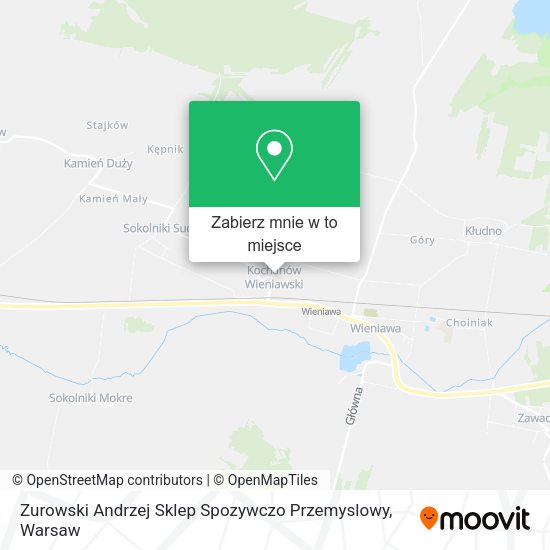 Mapa Zurowski Andrzej Sklep Spozywczo Przemyslowy