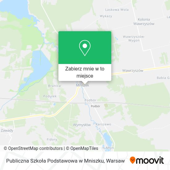 Mapa Publiczna Szkoła Podstawowa w Mniszku