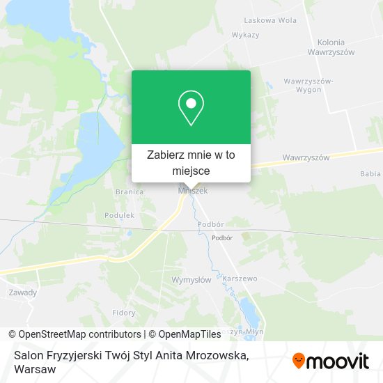 Mapa Salon Fryzyjerski Twój Styl Anita Mrozowska