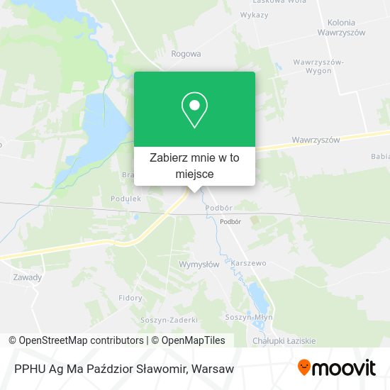 Mapa PPHU Ag Ma Paździor Sławomir