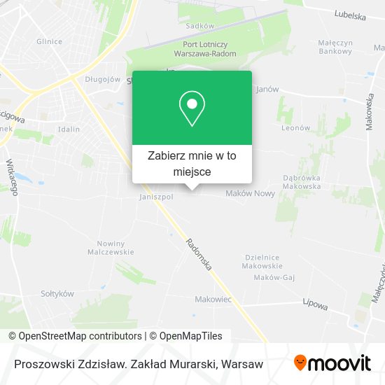 Mapa Proszowski Zdzisław. Zakład Murarski