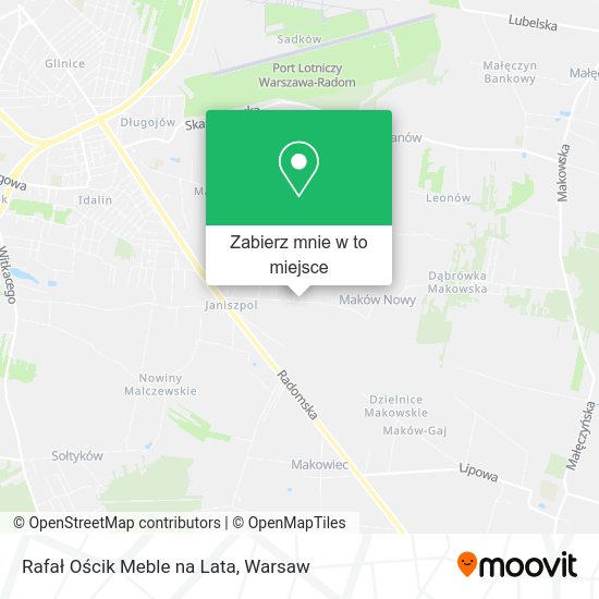 Mapa Rafał Ościk Meble na Lata