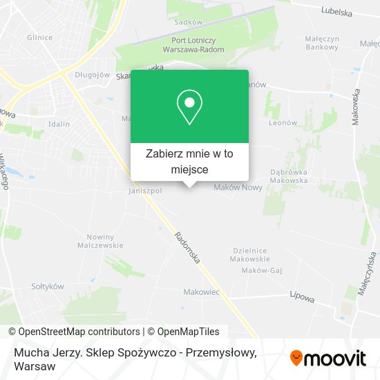 Mapa Mucha Jerzy. Sklep Spożywczo - Przemysłowy