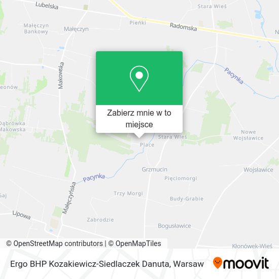 Mapa Ergo BHP Kozakiewicz-Siedlaczek Danuta