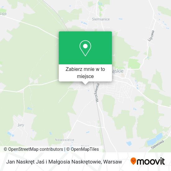 Mapa Jan Naskręt Jaś i Małgosia Naskrętowie