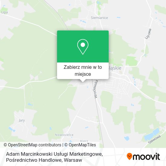 Mapa Adam Marcinkowski Usługi Marketingowe, Pośrednictwo Handlowe