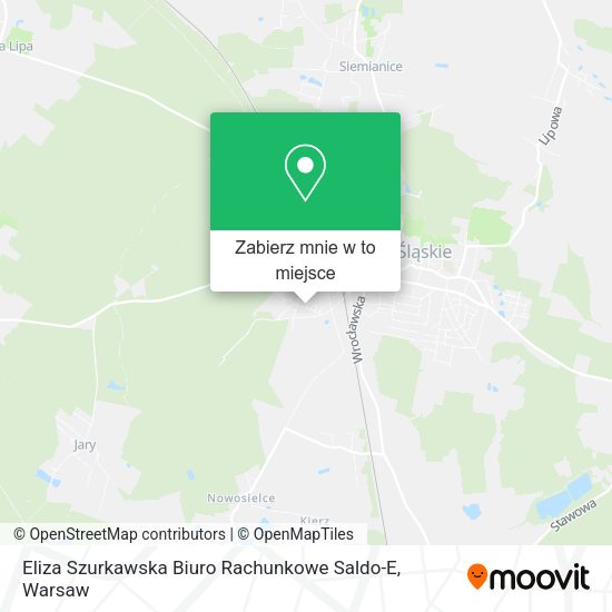 Mapa Eliza Szurkawska Biuro Rachunkowe Saldo-E