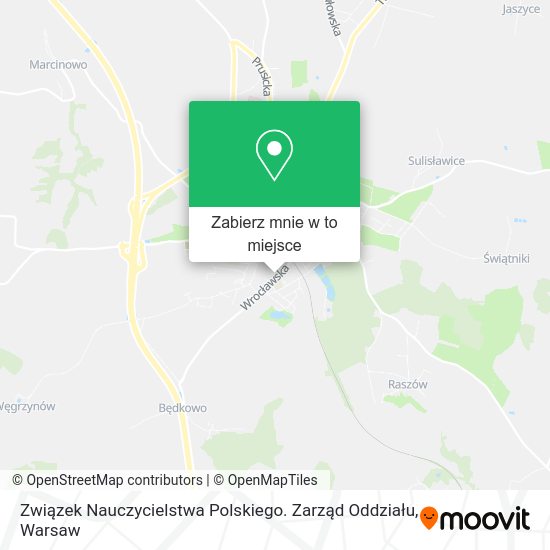 Mapa Związek Nauczycielstwa Polskiego. Zarząd Oddziału