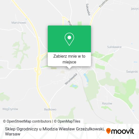 Mapa Sklep Ogrodniczy u Miodzia Wiesław Grzeżułkowski