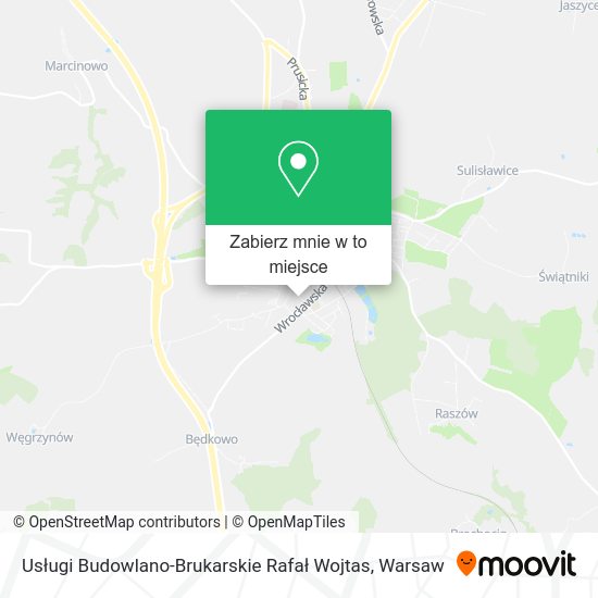 Mapa Usługi Budowlano-Brukarskie Rafał Wojtas