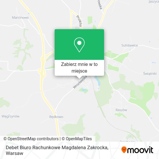 Mapa Debet Biuro Rachunkowe Magdalena Zakrocka