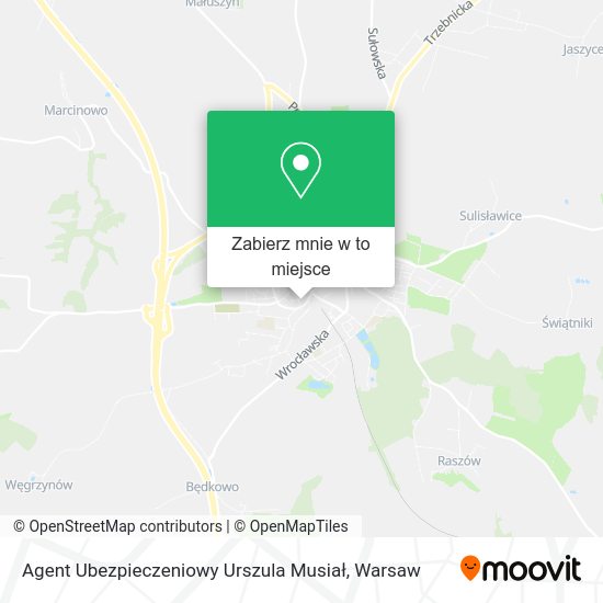 Mapa Agent Ubezpieczeniowy Urszula Musiał