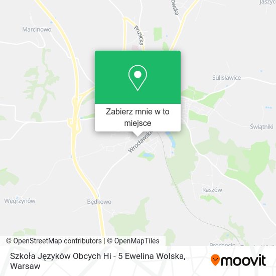 Mapa Szkoła Języków Obcych Hi - 5 Ewelina Wolska