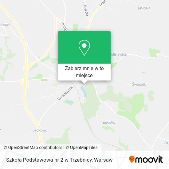 Mapa Szkoła Podstawowa nr 2 w Trzebnicy