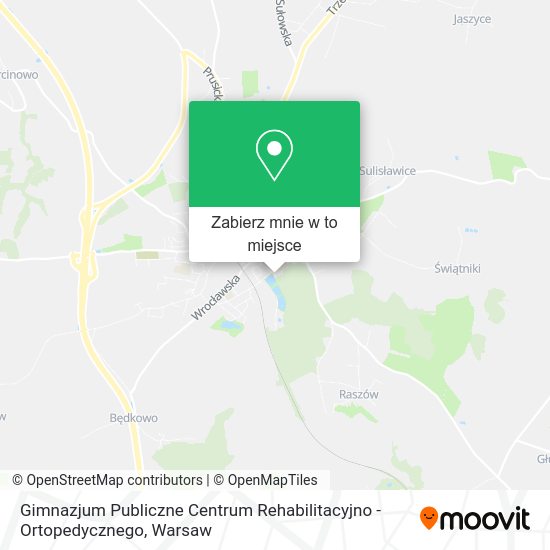 Mapa Gimnazjum Publiczne Centrum Rehabilitacyjno - Ortopedycznego