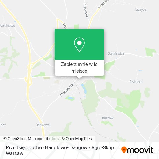 Mapa Przedsiębiorstwo Handlowo-Usługowe Agro-Skup