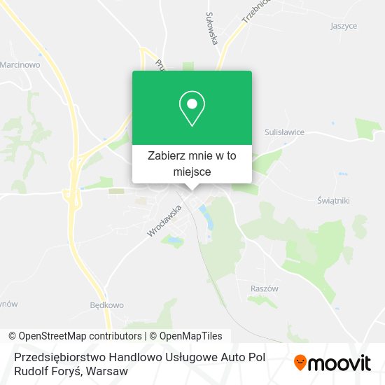 Mapa Przedsiębiorstwo Handlowo Usługowe Auto Pol Rudolf Foryś