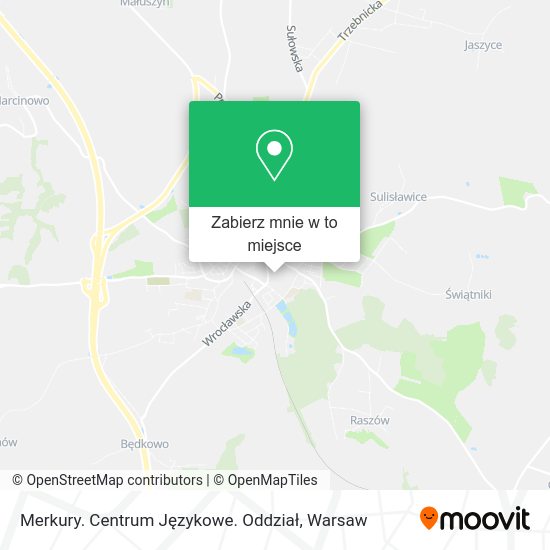 Mapa Merkury. Centrum Językowe. Oddział