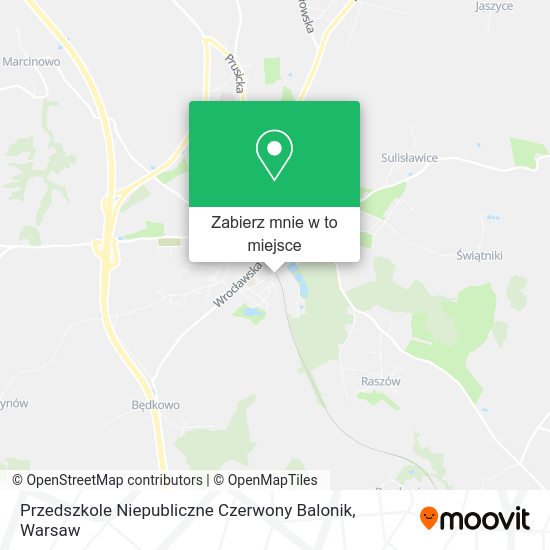 Mapa Przedszkole Niepubliczne Czerwony Balonik