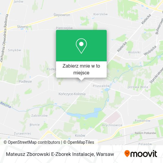 Mapa Mateusz Zborowski E-Zborek Instalacje