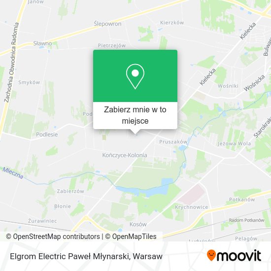 Mapa Elgrom Electric Paweł Młynarski