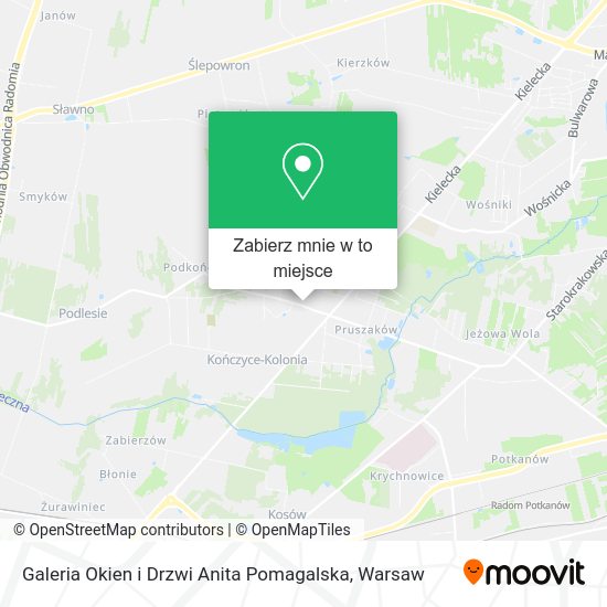 Mapa Galeria Okien i Drzwi Anita Pomagalska