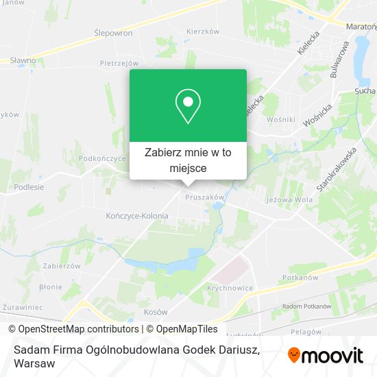 Mapa Sadam Firma Ogólnobudowlana Godek Dariusz