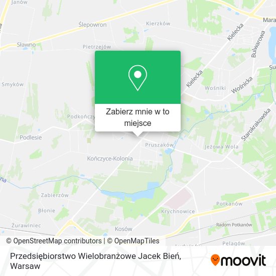 Mapa Przedsiębiorstwo Wielobranżowe Jacek Bień