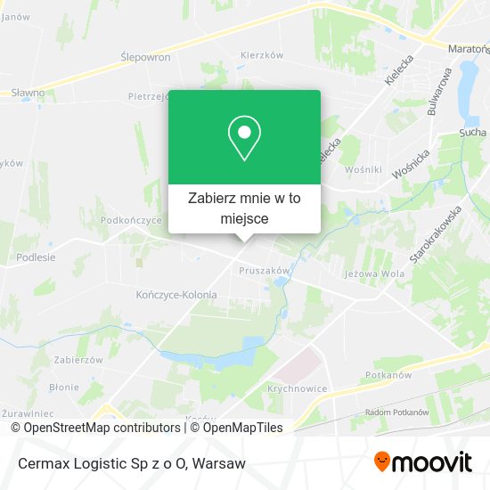 Mapa Cermax Logistic Sp z o O