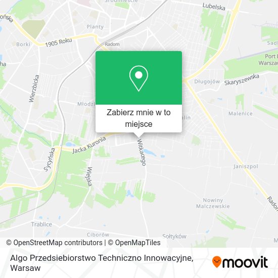 Mapa Algo Przedsiebiorstwo Techniczno Innowacyjne