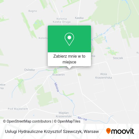 Mapa Usługi Hydrauliczne Krzysztof Szewczyk