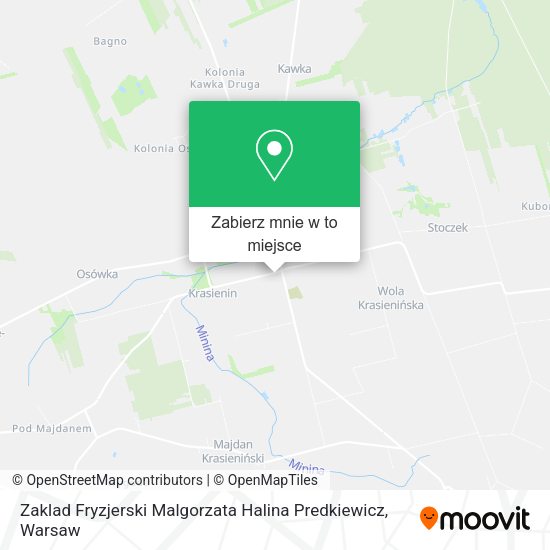 Mapa Zaklad Fryzjerski Malgorzata Halina Predkiewicz