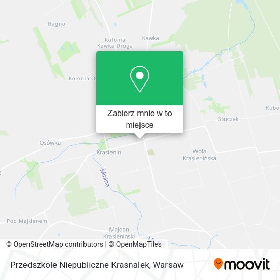 Mapa Przedszkole Niepubliczne Krasnalek