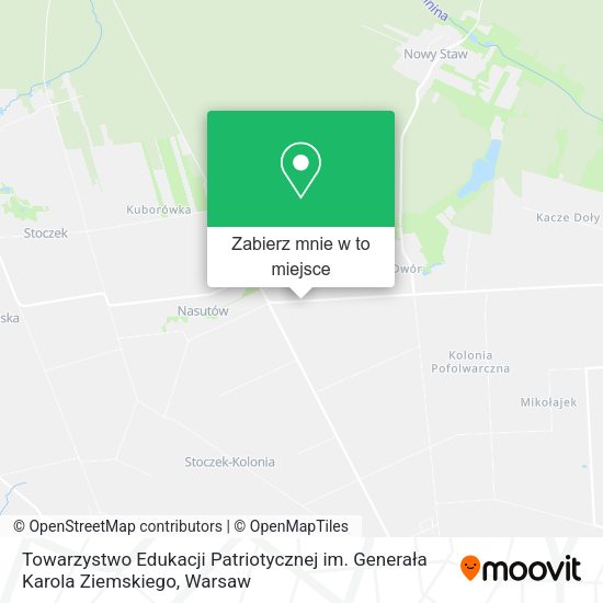 Mapa Towarzystwo Edukacji Patriotycznej im. Generała Karola Ziemskiego