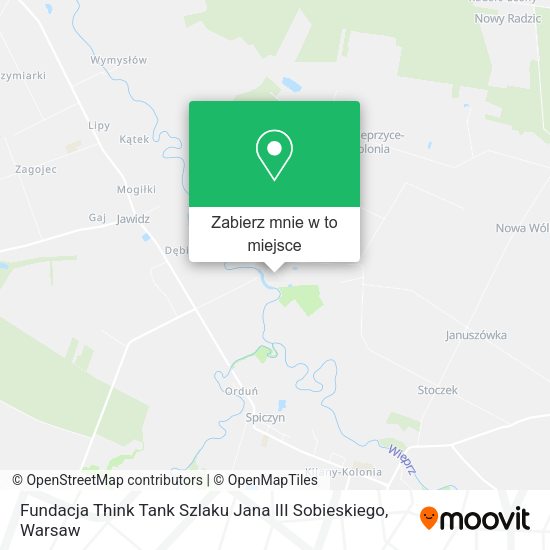 Mapa Fundacja Think Tank Szlaku Jana III Sobieskiego