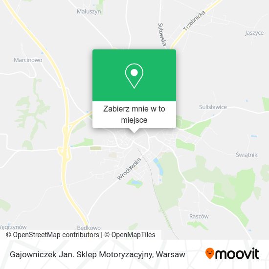 Mapa Gajowniczek Jan. Sklep Motoryzacyjny