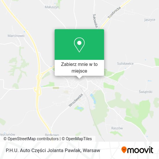 Mapa P.H.U. Auto Części Jolanta Pawlak