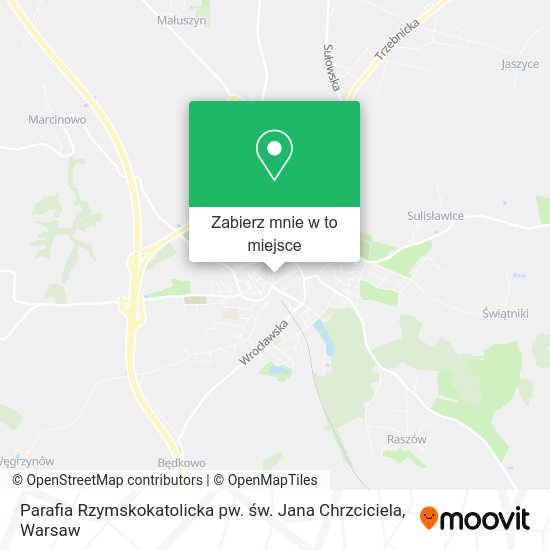 Mapa Parafia Rzymskokatolicka pw. św. Jana Chrzciciela